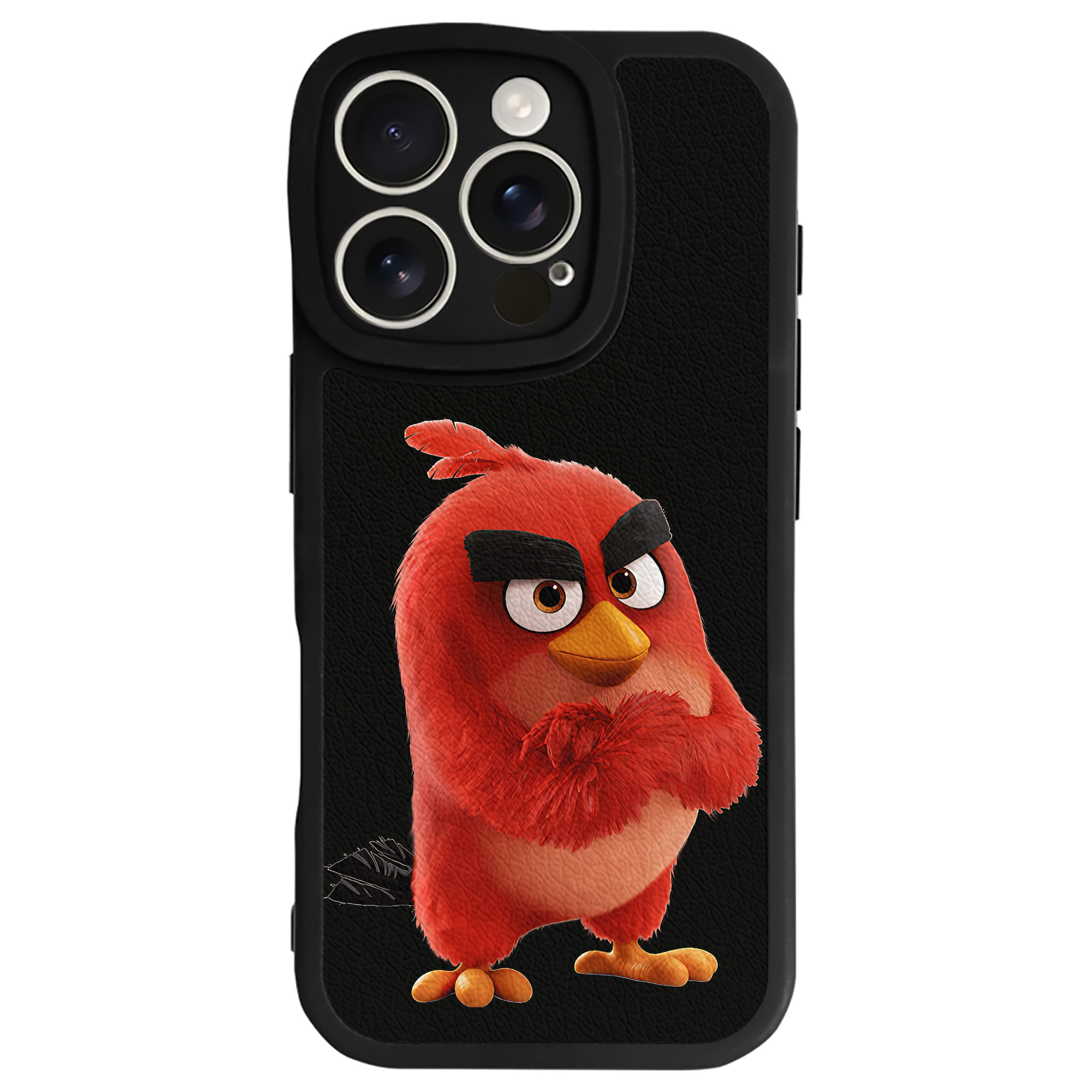 （画像用） Angry Birds アングリーバード 【iPhone 16シリーズ対応】シリコンスマホケース（レザー調） 材質：シリコン